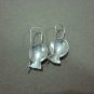 Thai Hill Tribe Earrings Fine Silver Vintage Small Fish Dangle CS214601