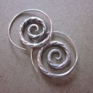 Fine Silver Earrings Karen Vintage Fashions Dangle Twisted Spirals CS15125941222