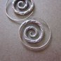 Fine Silver Earrings Karen Vintage Fashions Dangle Twisted Spirals CS15125941222