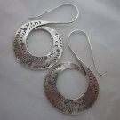 Thai Hill Tribe Earrings Fine Silver Tribal Bali Style S Spiral Roll Swirl BOHO