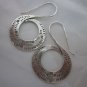 Thai Hill Tribe Earrings Fine Silver Tribal Bali Style S Spiral Roll Swirl BOHO