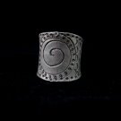 Fine Silver Rings Fashion Jewelry Ethno Argento Anello Spiral center Band Tribal