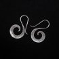 Thai Hill Tribe Earrings Fine Silver Hook S Spiral boucles d'oreilles ER170