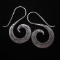 Thai Hill Tribe Earrings Fine Silver Hook S Spiral boucles d'oreilles ER170