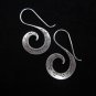 Thai Hill Tribe Earrings Fine Silver Hook S Spiral boucles d'oreilles ER170