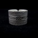 Fine Silver Rings Fashion Jewelry Ethno Argento Anello Tribal Twin Fish Engraved