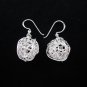 Fine Silver Earrings Ohrringe Schmuck Argento Wire weaves Ball Net embroider