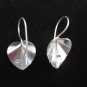 Thai Hill Tribe Earrings Fine Silver Dangle Poh Leaf by Leelaveera