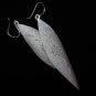 Thai Hill Tribe Earrings Fine Silver long chips sand skin flower engraved
