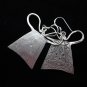 Thai Hill Tribe Earrings Fine Silver Heart Locked old traditional faithful