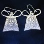 Thai Hill Tribe Earrings Fine Silver Heart Locked old traditional faithful