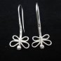 Thai Hill Tribe Earrings Fine Silver Handmade Dragonfly shaped head down
