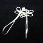 Thai Hill Tribe Earrings Fine Silver Handmade Dragonfly shaped head down