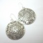Thai Hill Tribe Earrings Fine Silver Floral Firework Fantasy Stylish Round