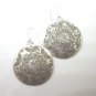 Thai Hill Tribe Earrings Fine Silver Floral Firework Fantasy Stylish Round