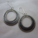 Thai Hill Tribe Earrings Fine Silver Tribal BOHO Trendy Gypsy Round