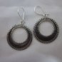 Thai Hill Tribe Earrings Fine Silver Tribal BOHO Trendy Gypsy Round
