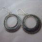 Thai Hill Tribe Earrings Fine Silver Tribal BOHO Trendy Gypsy Round