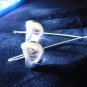 Fine silver Earrings Hill tribe Thai karen Handmade Long Hooks Theme