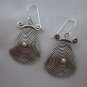 Thai Hill Tribe Earrings Fine Silver Gypsy BOHO Tribal Hipster Spirale ER114