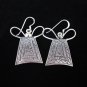 Thai Hill Tribe Earrings Fine Silver karen tribal Ribbon key er178
