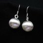 Thai Hill Tribe Earrings Fine Silver Tribal translucent ball drop dangle ER171