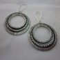 Thai Hill Tribe Earrings Fine Silver BOHO Vintage Hipster Gypsy Style