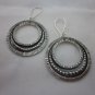 Thai Hill Tribe Earrings Fine Silver BOHO Vintage Hipster Gypsy Style