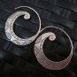 Thai Hill Tribe Earrings Fine Silver argento orecchini oorbellen Roll Engraved