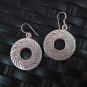 Thai Hill Tribe Earrings Fine Silver argento orecchini oorbellen Round DoNUT