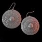 Thai Hill Tribe Earrings Fine Silver Engraved Ohrringe Schmuck Argento ER182