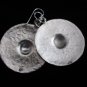 Thai Hill Tribe Earrings Fine Silver Gothic Circle Shield Fashion design