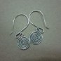 Thai Hill Tribe Earrings Fine Silver Vintage Dangle Hooks Spiral HanginCS214601