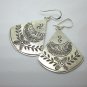 Thai Hill Tribe Earrings Fine Silverl Dangle Tibetan Women cloth Theme