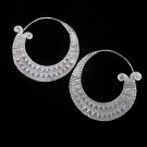 Thai Hill Tribe Earrings Fine Silver Ohrringe Schmuck Spiral Elegant ER147