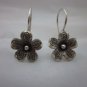 Thai Hill Tribe Earrings Fine Silver Plumeria Flower Ohrringe ER122