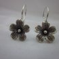 Thai Hill Tribe Earrings Fine Silver Plumeria Flower Ohrringe ER122
