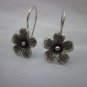 Thai Hill Tribe Earrings Fine Silver Plumeria Flower Ohrringe ER122