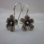 Thai Hill Tribe Earrings Fine Silver Plumeria Flower Ohrringe ER122
