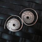 Fine Silver Earrings Hill Tribe Karen argento orecchini oorbellen Roll Spiral
