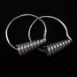 Thai Hill Tribe Earrings Fine Silver Dangle Spiral Coil ER156