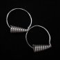 Thai Hill Tribe Earrings Fine Silver Dangle Spiral Coil ER156