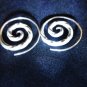 Thai Hill Tribe Earrings Fine Silver Spirale ohrringe Argento ORECCHINI ER39
