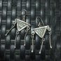 Thai Hill Tribe Earrings Fine Silver Tribal Ohrringe Fashion Drop Dangle CS6533