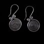 Thai Hill Tribe Earrings Fine Silver Ohrringe Fashion Spiral Coil ER150