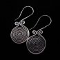 Thai Hill Tribe Earrings Fine Silver Ohrringe Fashion Spiral Coil ER150