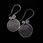 Thai Hill Tribe Earrings Fine Silver Ohrringe Fashion Spiral Coil ER150