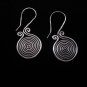 Thai Hill Tribe Earrings Fine Silver Ohrringe Fashion Spiral Coil ER150