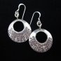 Thai Hill Tribe Earrings Fine Silver tribal circle engrave er20