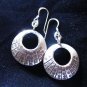 Thai Hill Tribe Earrings Fine Silver tribal circle engrave er20